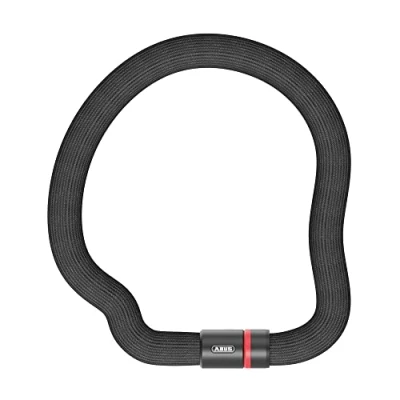 Image of ABUS Chain Lock Goose 4204K Flexible, Rattle Free Bicycle Made of Hardened Steel 4 mm Thick Chain, 28 Total Diameter 85 cm Long with Key Black