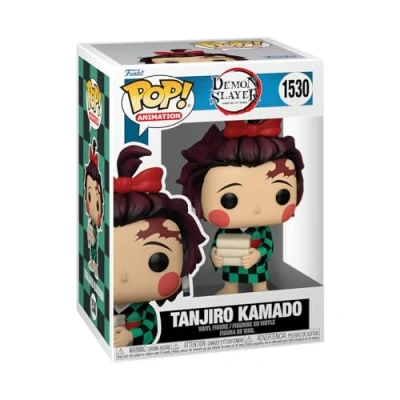 Image of Funko POP! Animation: Demon Slayer Tanjiro Kamado (Kimono) Collectable Vinyl Figure Gift Idea Official Merchandise Toys for Kids &amp; Adults Anime Fans Model Collectors