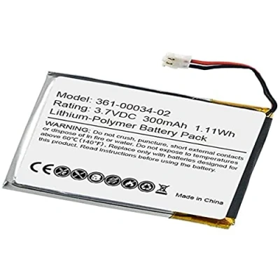 Image of YUNIQUE UK Battery 3.7V 300mAh1.11Wh 361 00034 02 Compatible with Garmin Fenix 3 / HR Replacement smartwatch 300mAh Watch