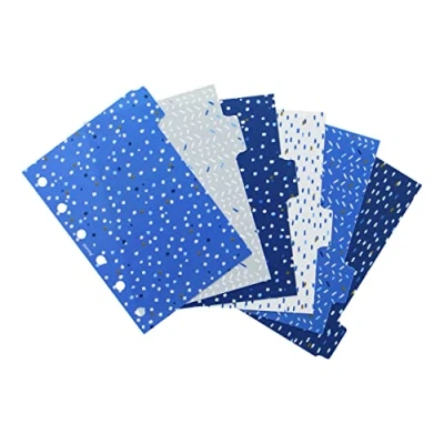 Image of Filofax Organizer Accessory, Pocket Size, Indigo Collection, Dividers with Tabs, Set of Six (B132764)
