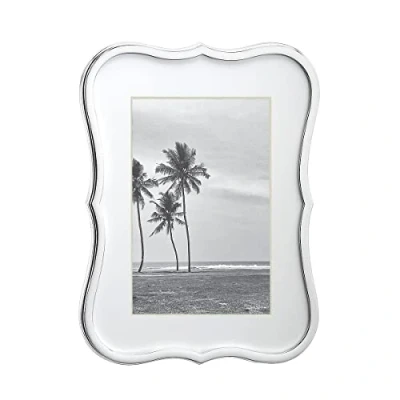 Image of kate spade new york Crown Point 4&quot; X 6&quot; Frame, Silverplate Zinc Alloy, Silver, 1.2 LB