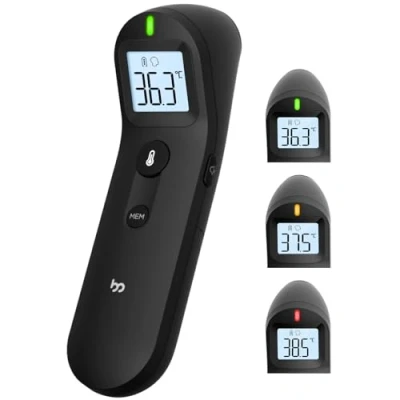 Image of Forehead Thermometer, Accurate Readings, Better Measurement Experience, Non Contact Digital Infrared Fever Alarm, Mute Mode, Thermometers for Baby, Kids and Adults Black