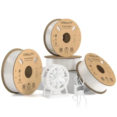 Image of Creality Hyper PETG Filament, Transparent Filament 1.75mm 4KG, 3D Printer Dimensional Accuracy +/ 0.03mm, Printing Materials for Most Printers