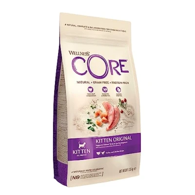 Image of Wellness CORE Kitten Original, Dry Cat Food, Food Dry, Grain Free, High Meat Content, Chicken &amp; Turkey, 1.75 kg