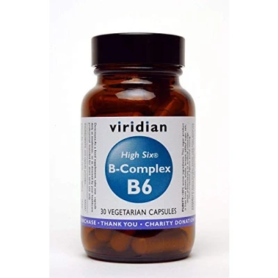 Image of Viridian HIGH SIX® Vitamin B6 with B Complex: 30 Vegetarian Capsules