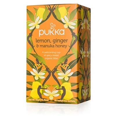 Image of Pukka Organic Tea, Lemon, ginger and Manuka Honey, 20 Count (Pack of 6) by Tea