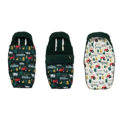 Image of Cosatto Ultimate Footmuff for Latest Wow 3 &amp; Woosh 4 Prams and Strollers, Adjustable Length Windproof Footmuff, Cosy Toes with Storm Flap, Summer Liner Head Hugger. (Old Macdonald)