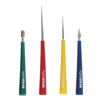 Image of Beadsmith Bead Reamer Set 4Pcs, Acrylic, Multicoloured