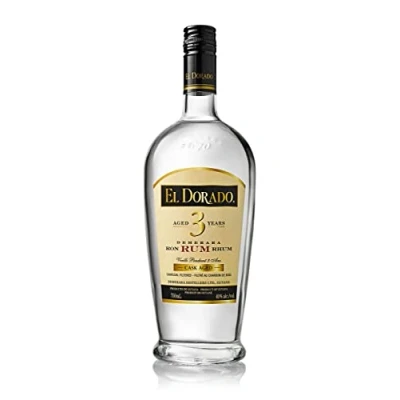 Image of El Dorado 3 Year Old White Rum 700ml Award Winning Premium Aged for Years Flavours of Coconut Perfect Cocktails