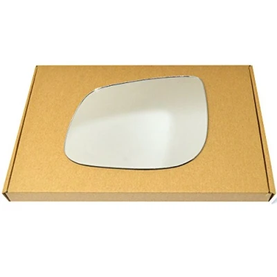Image of Less4spares Wing Mirror Glass Left Compatible with Kia Picanto 2011 2020 STICK ON Passenger Near Side Convex