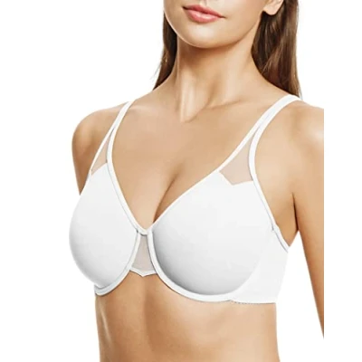 Image of Wacoal Women&#039;s PLUME Plain Seamless Everyday Bra, White (Blanc), 34C (Manufacturer Size: 90C)