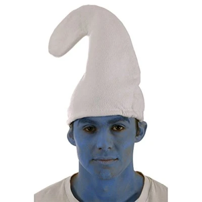 Image of Henbrandt 38545 Adults Gnome Felt Hat Fancy Dress Accessory White