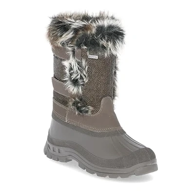 Image of Trespass Women&#039;s Brace Snow Boots, Brown Peat, 4 UK