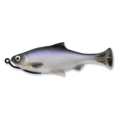 Image of Savage Gear Pulse Tail Shiner Loosebody Fishing Bait, 3/4 oz, White, Realistic Contours &amp; Movement, Durable Construction, Includes Heavy Duty Weighted Hook, 100% Snag Free Design