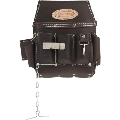 Image of McGuire Nicholas 526 CC Brown Professional Electrician&#039;S Pouch, oil tanned leather