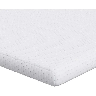 Image of vidaXL Mattress Pads White 100 x 200 cm 100% polyester jacquard fabric