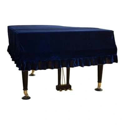 Image of Grand Piano Cover Dust Protective Golden Velvet Soft Classic Universal Cover, Protect Against and Scratches