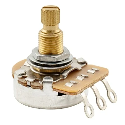 Image of Musiclily Pro HD B25K Full Brass Metric Coarse 18 Spline Split Shaft Pot Linear Taper Potentiometer for Electric Guitar Bass