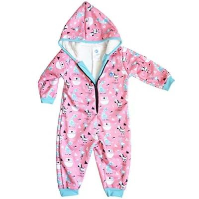 Image of Splash About Fleece Lined All In One Puddle Suit, After Swim Onesie Nina&#039;s Ark 2 3 Years