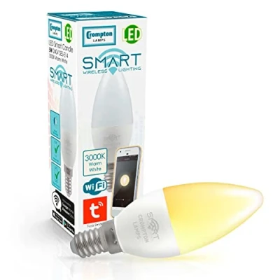 Image of Crompton LED Smart Candle Thermal Plastic 5W Dimmable 3000K SES E14
