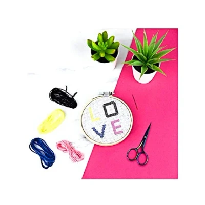 Image of Gift Republic DIY Kits Cross Stitch, Multi Coloured, One Size