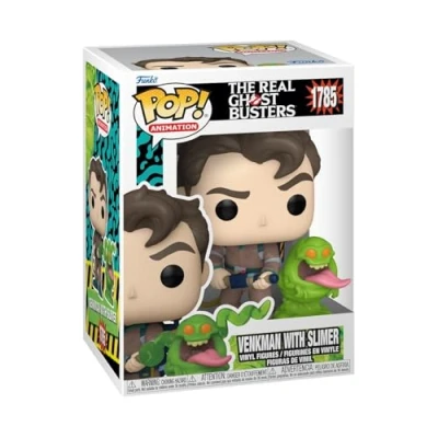 Image of Funko POP!&amp;Buddy: TRG Dr. Peter Venkman With Slimer the Real Ghostbusters Collectable Vinyl Figure Gift Idea Official Merchandise Toys for Kids &amp; Adults Cartoons Fans