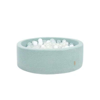 Image of Tutti Bambini Bola Baby Ball Pit Bouclé for with 200 Balls, Foam Removable &amp; Machine Washable Cover, Soft Play Pool (90 x 30 5 cm)