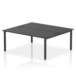 Image of Impulse Bench B2B 2 Person 1800 Black Frame Office Desk