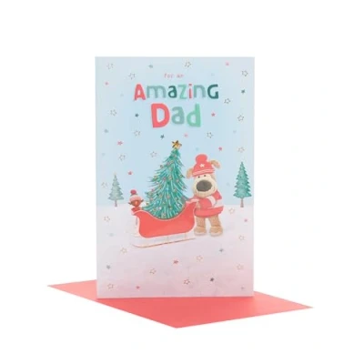 Image of Boofle To A Brilliant Best Dad Cute Christmas Greeting Card