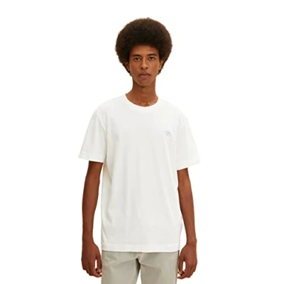 Image of TOM TAILOR Men&#039;s T Shirt with Back Print 1032901, 10332 Off White, XL