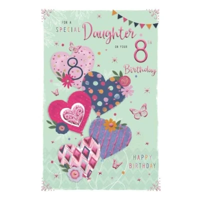 Image of For A Special Daughter on Your 8th birthday card 7803 CG