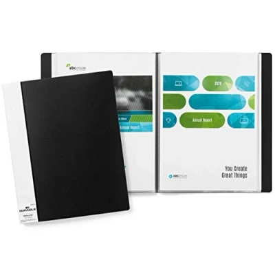 Image of Durable Duralook 242301 Display Book for A4 with 30 Sleeves 20 mm Spine Black
