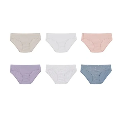Image of Hanes Women&#039;s Pure Comfort Hipster 6 Pack, Assorted,