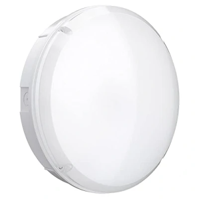 Image of LightHub 18W LED 3hr Emergency Maintained/Non Maintained Flush Wall Ceiling Round Dome Bulkhead Light Fitting for Indoor, Outdoor, Commercial, Office, Hallway, Corridor, Utility, Porch White CCT