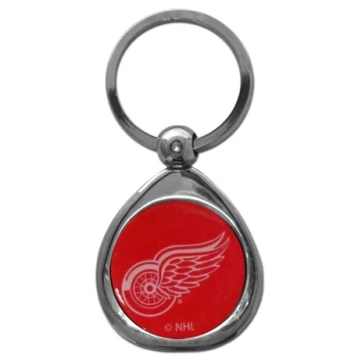Image of Siskiyou NHL Sports Fan Shop Detroit Red Wings Chrome Key Chain One Size Team Colors