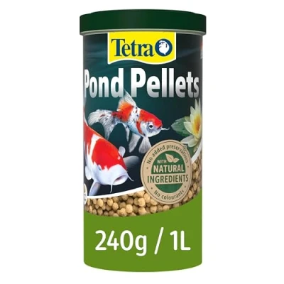 Image of Tetra pond fish Food Pellets 240g biologically balanced for