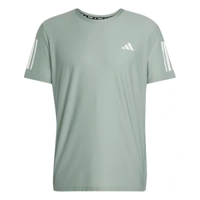 Image of adidas Performance TEE Sports Tshirt, Men&#039;s, Size: Large, Silver green