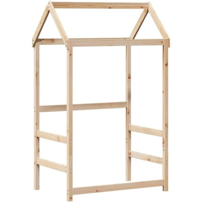 Image of vidaXL Kids&#039; Bed Roof 108x70x176.5 cm Solid Wood Pine
