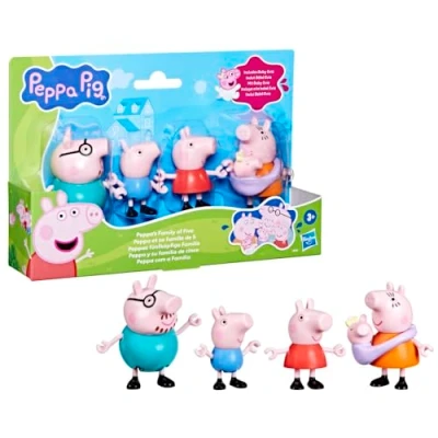 Image of Peppa Pig Peppa&#039;s Family of Five Figure Set