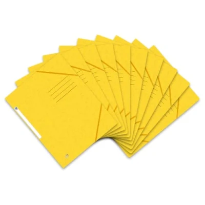 Image of Oxford Top Fil+ 400116328 Folder with Elasticated Corners DIN A4 Pack of 10 Yellow