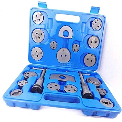 Image of UNIVERSAL NEW BRAKE CALIPER PISTON REWIND WIND BACK TOOL KIT 22 PIECE SET