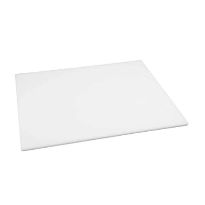 Image of Hygiplas LDPE Chopping Board, White Colour Coded Dairy and Bakery Prep, Standard Size: 12(H) x 450(W) 300(L)mm, Low Density Polyethylene, Non Porous Prevents Flavour / Odour Absorption, J252
