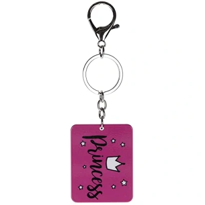 Image of Stands Out, Supplying Outstanding Gifts Princess Crown Pink Novelty Keyring Bag Tag Charm
