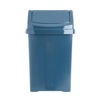 Image of M1SS 8L/25L/50L Litre Plastic Swing Bin Waste Recycle Dustbins Kitchen, Bathroom Rubbish Trash Refused Bins (Midnight Navy, 25 Litre)