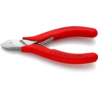 Image of Knipex Electronics Diagonal Cutter with non slip plastic coating 115 mm 77 11