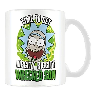 Image of RICK AND MORTY MG24857 Wrecked Son Coffee Mug, Porcelain, 315 milliliters, Multi Colour