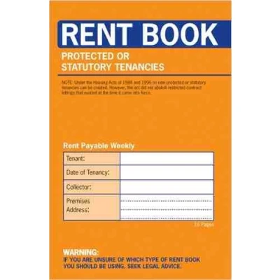 Image of Rent Book 16 Page Protected Or Statutory Tenancies (C235)
