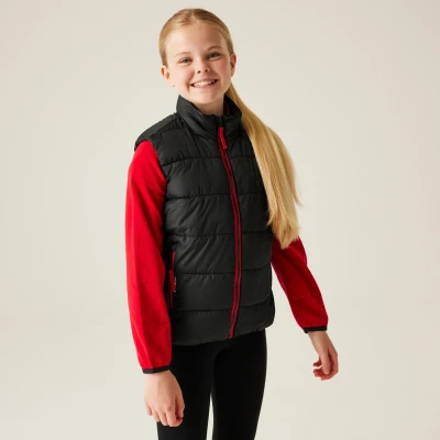 Image of Regatta Professional Kids Insulated Scholar Thermal Bodywarmer Black Classic Red, Size: 32