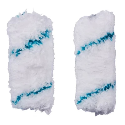 Image of Amtech G4455 4 inch Roller Sleeves, 2 piece 18mm Microfibre Long Pile Paint rollers