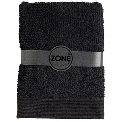Image of Zone Denmark Classic Cotton Towels, BlackBathroom Linen: Bath Towel, 70x140cm